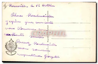 Marselha - N.-D. de la Garde - Fêtes du Couronnement 18-21 Juin 1931 - A Multidão na Colina — Verso
