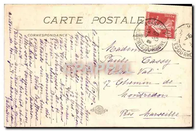 Marselha — O Chalet do Parc Borély — editor anônimo, n° 28 — Verso