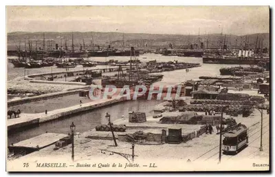 Marseille — Baseny i nabrzeża Joliette — LL.