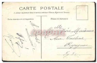 Marsella — La Grande-Jetée y el Faro de Santa María — Edición C. Marlière, Marsella — Reverso