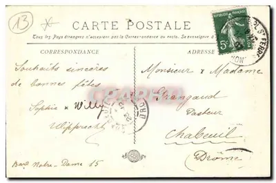 MARSEILLE, os Ascensores — editor desconhecido, n° 12 — Verso