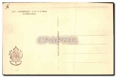 El Maestro del Altar — N.-D. de la Guardia — Edición especial de la Basílica — Reverso