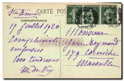 Marselha — Procissão em Nossa Senhora da Guarda em 1777 — Edição especial da Basílica — Verso