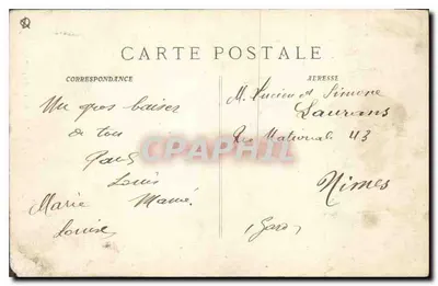 Marseille - N.-D. de la Garde — wydawca P. Roux, nr 1400 bis — Rewers