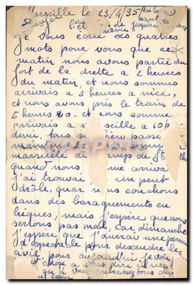 Marsiglia - Notre-Dame de la Garde - editore sconosciuto, n° 25 — Verso