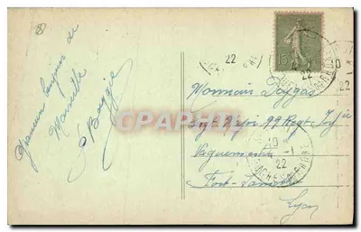 MARSEILLE - Elevadores N.-D. de la Garde — editor desconhecido, número de série não visível — Verso