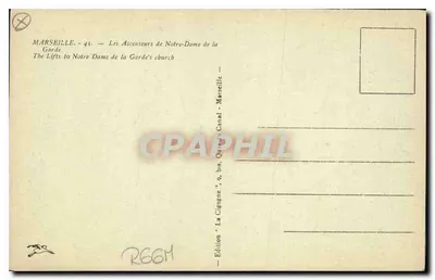 Le Ascensori di Notre-Dame de la Garde — Marsiglia — 45 — Verso