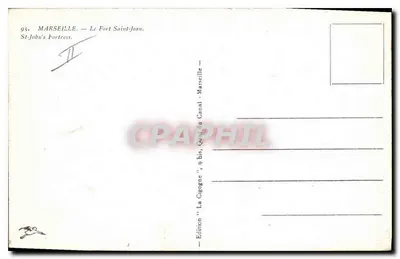 Marsiglia — Il Forte di San Giovanni — Canale — Edizione 'La Cigogne', 9 bis — Verso