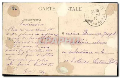 Marseille — Cours Belleunce — tramway n°632 — éditeur Supra, n°13 — Achterkant