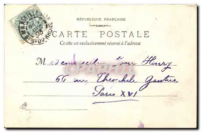 Marselha - N.-D. da Guarda — editor B. Rengy, n° 1400 — Verso