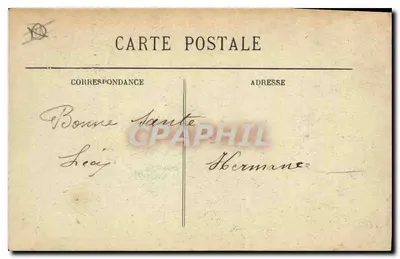Marseille — Nossa Senhora da Guarda — Marquês de MacMahon no limiar da capela provocada — Verso