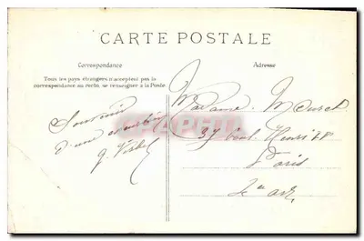 Floresta de Fontainebleau — Torre Denecourt — E.L.D. — Verso