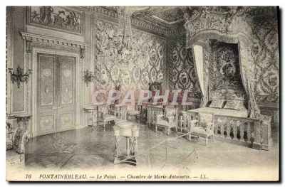 Fontainebleau — Pałac — Pokój Marie-Antoinette — LL. — nr 76