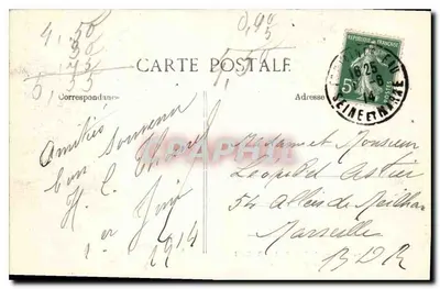 Pałac w FONTAINEBLEAU — Salony François Ier — Wydawca B.L.D. nr 270 — Rewers