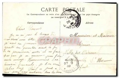 Palacio de Fontainebleau — Salón de Recepción de las Madres Reales — n° 45 — Reverso