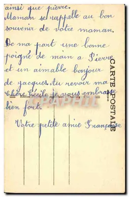 Castelo de CHANTILLY — Grande Avenida — Edição Delabarre — Verso