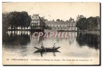 Fontainebleau — Zamek i Jezioro z Rybami — LL, nr 407