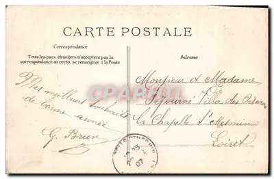 Palácio de Fontainebleau — Visão do Bréau — Fourcade em Fontainebleau — Verso