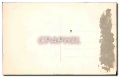 Palácio de Fontainebleau — Avenida e bassin das Cascades, capturado do Parterre — Bilhete postal moderno n°13 — Verso