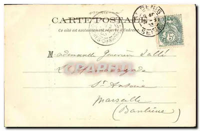 Saint-Denis — Basílica. Tumba del Rey Luis XII y de Ana de Bretaña — F. Pourvozat, 34, rue Falhière, París — Reverso