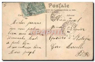 LYON — Ogólny widok z Fourvière — ND Poor — Rewers