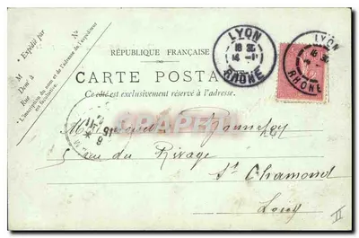 LYON — Widok na Saône — LL. n°17 — Rewers