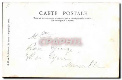 Grande Teatro — Bordeaux — G. M. & Cie, editores, Lyon — Verso