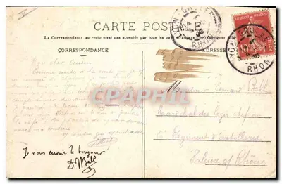 LYON — Prefektura, zbudowana w 1885 roku, przez Louvier — n° 5699 — Rewers