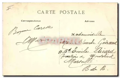 Lyon - Prefektura Rhońska — B. F., Paryż, nr 2815 — Rewers