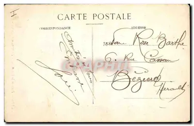 Lyon - Plac Republiki - Pomnik Carnota - E. R. — Rewers