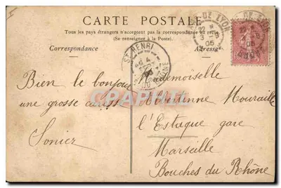 Lyon — Widok na Statua Republiki, Plac Carnot — Collections ND Phot, nr 28 — Rewers