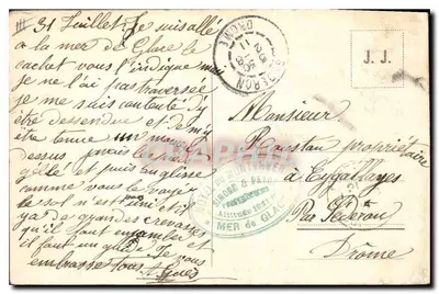 Travesía del Glaciar de Chamonix — J.J. 544 — editor J.J. — Reverso