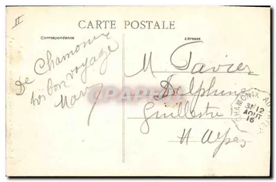 Chamonix — Route van Montenvers — L.F. 1253 — Achterkant