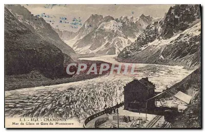 Morze Lodowe i Stacja Montenvers — Chamonix — Wydawca J.J.
