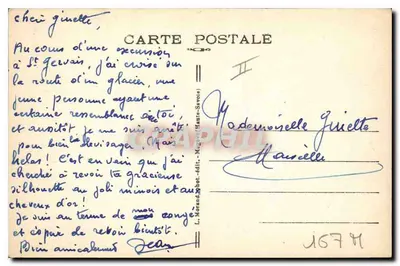 Chamonix-Mont-Blanc — Le Chapeau — wydawca Morand & Bot, n° 900 — Rewers