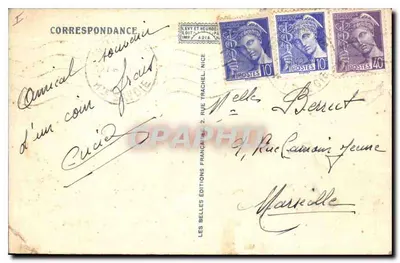 Chamonix-Mont-Blanc — L'Arve i Mont-Blanc — Éditions Levé et Heurde, n° 496 — Rewers