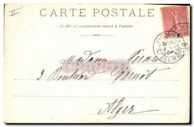 Chamonix - Glacier des Bossons i Aiguille du Midi — wydanie J. J. 897 — Rewers