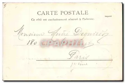 Lodowiec Bossans i Aig. du Midi — Chamonix — R. & J. D. nr 8374,72 — Rewers