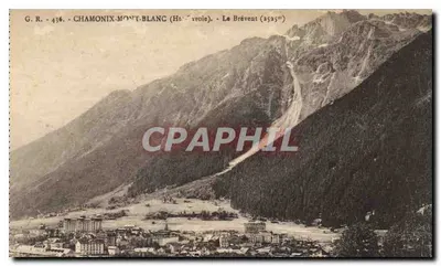 Chamonix-Mont-Blanc — Le Brévent (2525m) — G. R. - 436 - L. Zegarez, wyd. (Haute-Savoie)