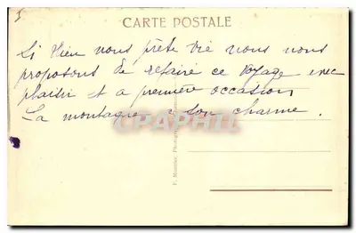 Chamonix-Mont-Blanc — Ogólny widok — F. Monnier, Chamonix — Rewers