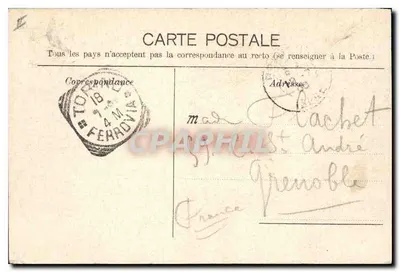 Chamonix (Wys. 1050 m) i Mont-Blanc — Channaux Frères & Co., Genewa, nr 5148 — Rewers