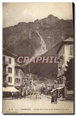 Chamonix - Rue de la Gare i Brévent (3525 m.) — G. R. - 527 - Wyd. Savoiaigne