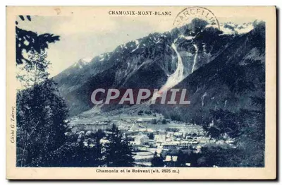 Chamonix i Brévent (wys. 2525 m.) — Chamonix-Mont-Blanc — Cliché G. Tailvra
