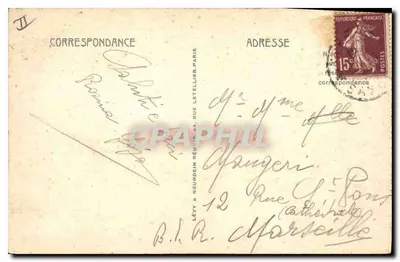 Chamonix i Mont-Blanc — widok panoramiczny — ND — Rewers