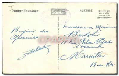 Chamonix-Mont Blanc — Przejście przez Clocheton de Plan-Praz — Wydawca Levy et Neurdein, Paryż, n°84 — Rewers