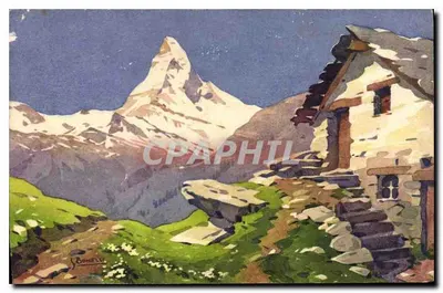 Mont Cervin — vue du Matterhorn — J. Bonel — éditeur non visible