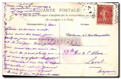 Bordeaux — Plac Gambetta — PP. n°33 — Rewers