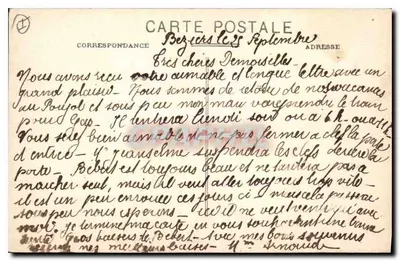 Béziers - Avenida y Estatua de Paul Riquet — Fototipia del Bar-Languedoc, n°623 — Reverso