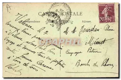 Valence (Drôme) — W Parku Jouvet — Cyganie — B. F. & C. 'Lux' n°77 — Rewers