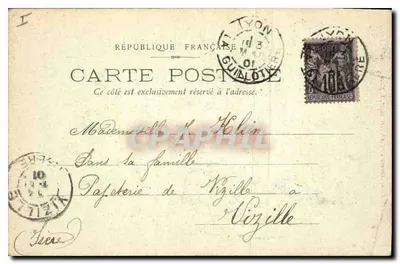 Lyons — Église d'Ainay — Librairie A. Côté, Adrien Effantin, Lyon — Verso